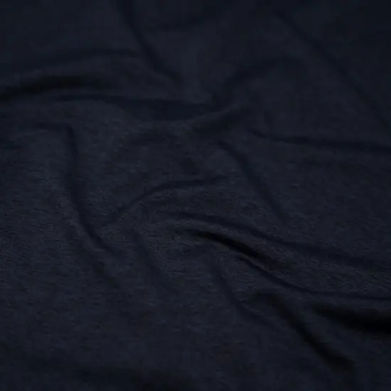 1 Yard Double Peached Melange Fabric New Midnight {1}