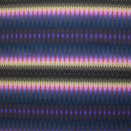 Fun Tribal Stripe Printed Spandex Fabric {7}