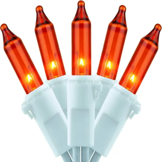 Pack of 2 Orange String Lights - 200 Count, 66FT {1}