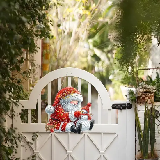 Father Christmas Diamond Art Hanging Kit {3}