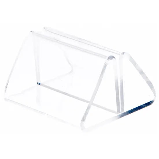Plymor Clear Acrylic Pinch-Style Sign Clip Display with Label Front, 2" W x 1.875" D x 1.25" H {1}