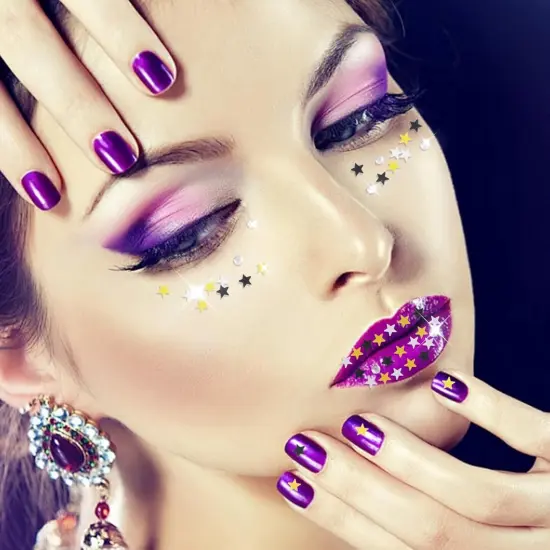 3000Pcs Silver Glitter Star Table Confetti {5}