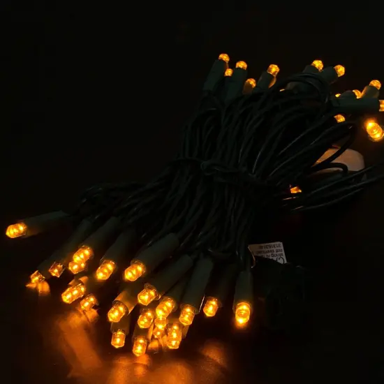 50 Count 5MM Wide Angle Led Christmas Lights Set {3}