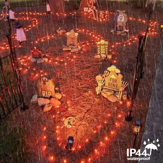 165ft 500 LED Orange Lights for Halloween {4}