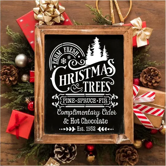 10 Pieces Christmas Stencils Reusable - 8 X 11 Inch {2}