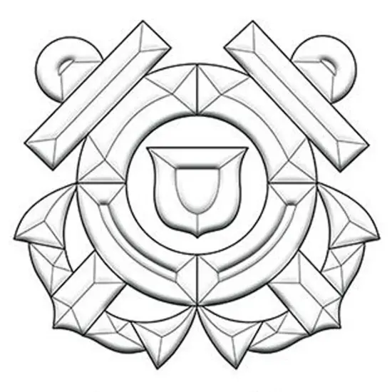 8" x 7-1/2" Exquisite Clear Glass Coast Guard Bevel Cluster EC284 {1}