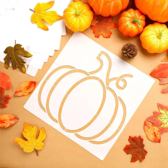 14 Pieces Fall Pumpkin Stencils for Doormat Painting Hello Pumpkin Welcome {3}