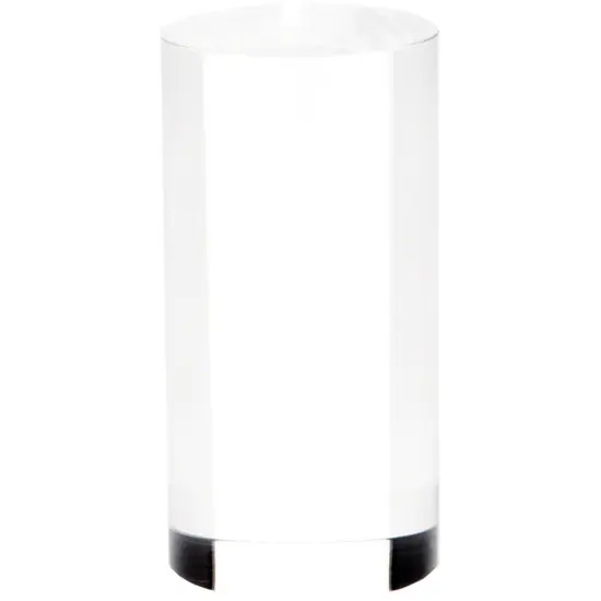 Plymor Clear Acrylic Solid Cylinder Round Display Riser, 3" H x 1.5" W {1}