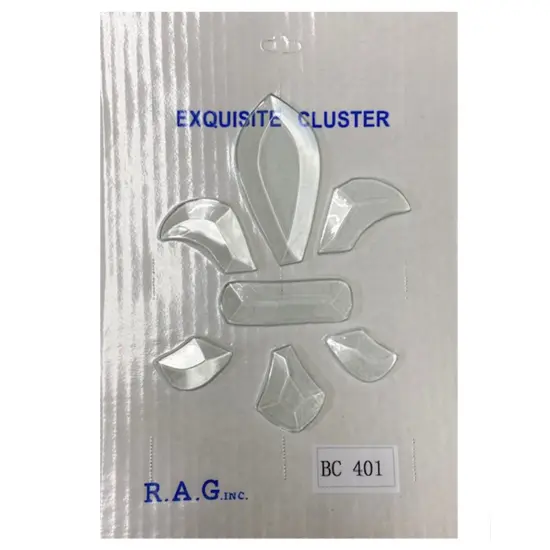 6-1/2" x 8-1/2" Clear Glass Bevel Cluster BC401 {2}