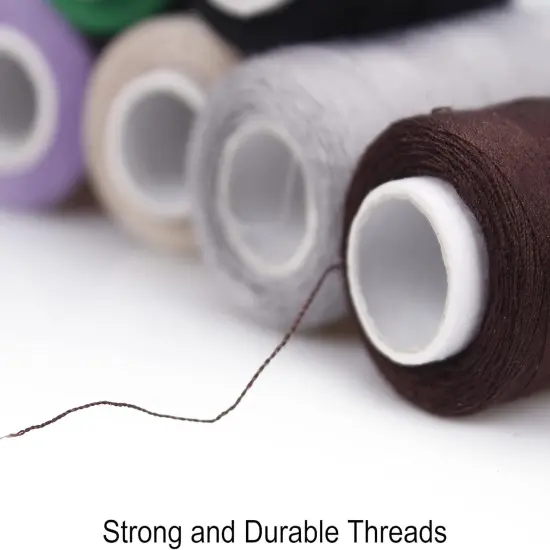 12 Color Set of Polyester All-Purpose Sewing Threads Prewound Bobbin {5}