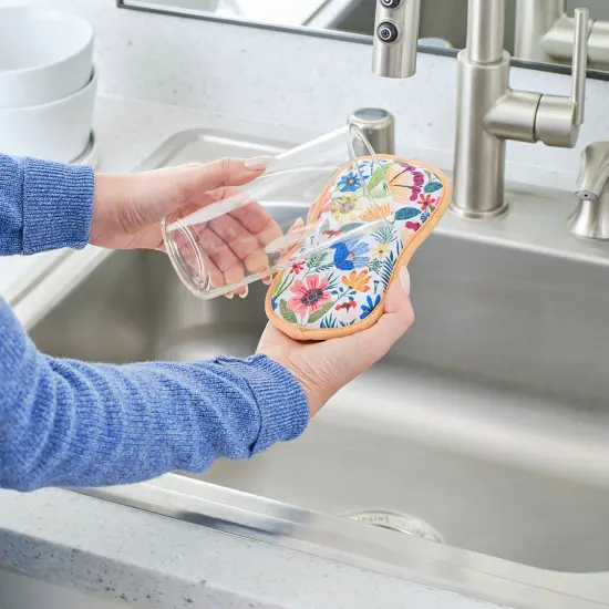 Field Of Flowers Reusable Scrubbies, Set of 4 {2}