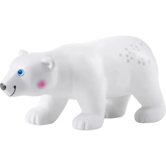 HABA Little Friends Polar Bear - Chunky Plastic Zoo Animal Toy Figure (3" Tall) Multicolor {3}