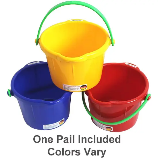 Spielstabil 4" Sand Pail Beach Toy - Beach Bucket for Kids - Perfect Toddler Beach Essentials - Made in Germany (Colors Vary) Multicolor {3}