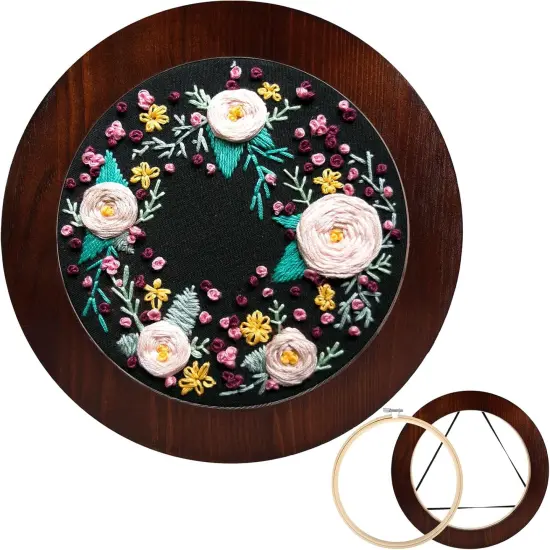 8 Inch Wood Embroidery Hoop Frame {1}