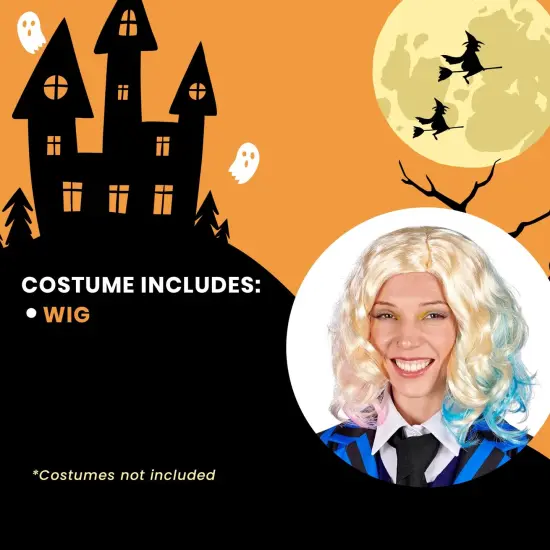 Gothic Girls Friend Blonde Adult Costume Wig {5}