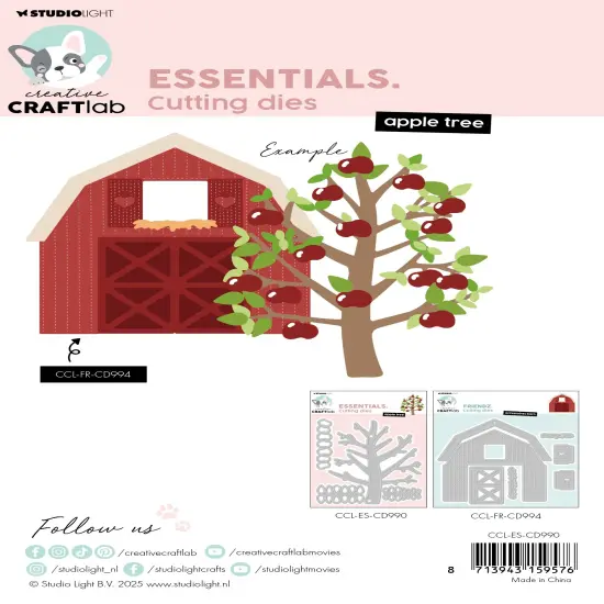 Studio Light Essentials Cutting Die-Nr. 990 Appletree Essentials {2}