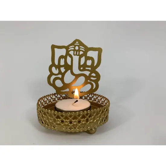 Shadow Ganesha Candle Holder , Housewarming Favor, Diwali Puja Favors, Ganesha Statues, Thamboolam Items, Navaratri Gift, Lord Ganesh, Ganapati {4}