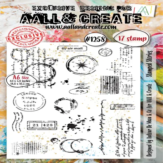 AALL And Create A6 Photopolymer Clear Stamp Set-Stamped Stories {1}