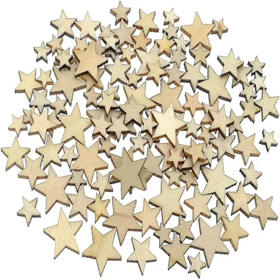 Natural Wood Unfinished Cutout Veneers Slices {1}