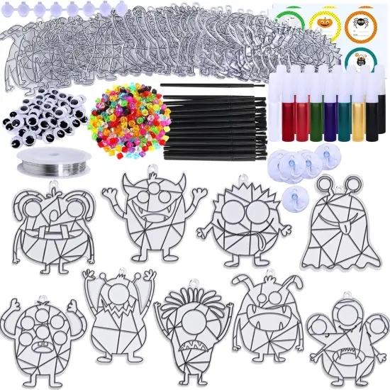 27 Sets Halloween Craft Kits Fall Crafts Monster {3}