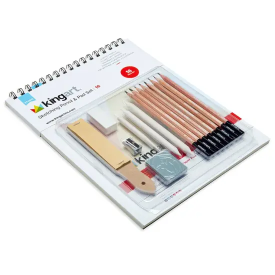 KINGART&reg; Sketching Set, 16 pc {3}