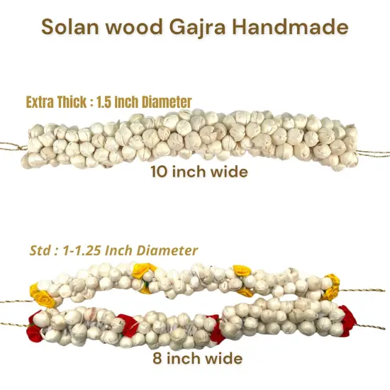 Jasmine Gajra Traditional Indian Hair Accessory Artificial Flower Jewelry Handmade Veni Tiara for Women Party Wear Bridal Mehndi Hair Bun Classical Dance Jewelry {5}