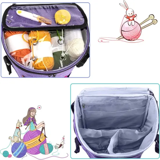 Yarn Storage Crochet Bag Organizer {2}