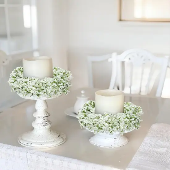 2Pcs Small Artificial Baby Breath Flowers Wreath {5}