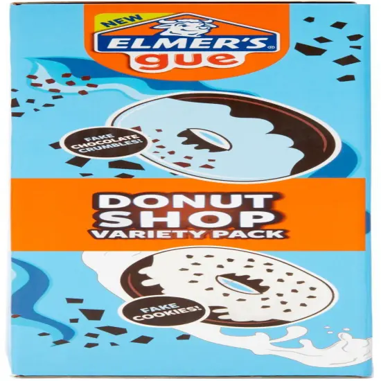 Elmer's Gue Pre-Made Slime 8oz W/Mix-Ins 2/Pkg-Donut Shop Theme {4}
