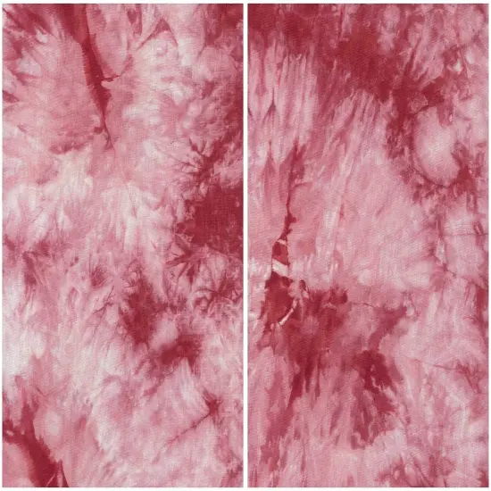 Jersey Real Tie Dye Knit Fabric 1 Yard Soft Stretch Lightweight 58/60" Wide Burgundy {1}