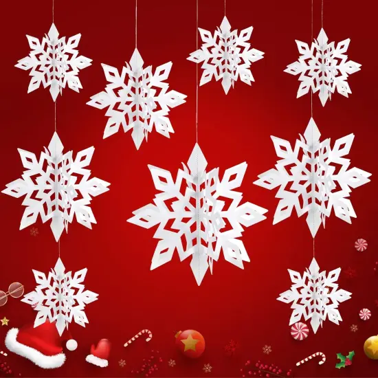 3D Christmas Snowflakes {1}