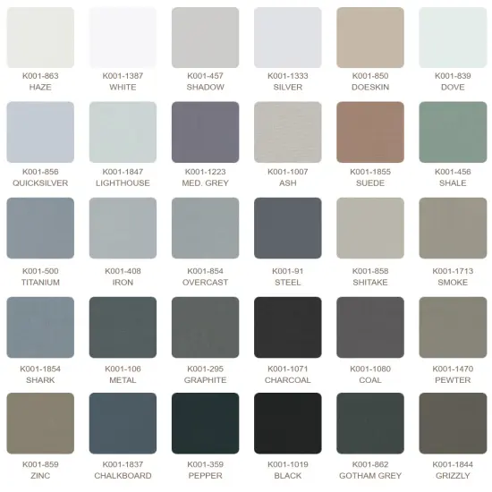 Kona Solid 5" Square Pack (Charm Pack / Charm Square) in Grayscale byfor Robert Kaufman (CHS-1189-42) {3}