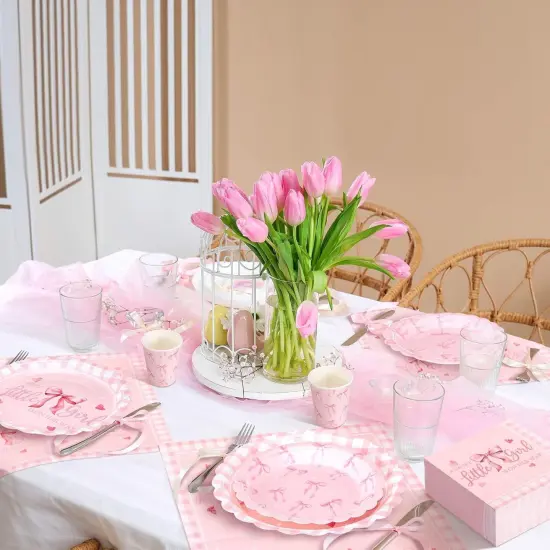 250 Pcs Little Girl Baby Shower Decorations {4}