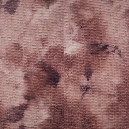 1 Yard Polyester Spandex Honeycomb Knit Real Tie Dye Fabric 58/60" Width NAVY {5}