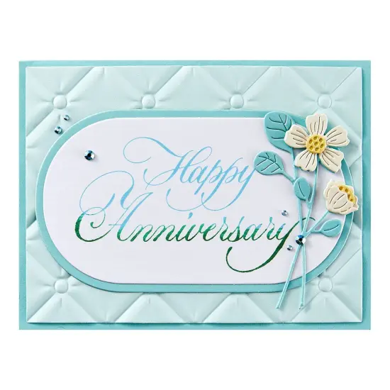 Spellbinders BetterPress Plate By Paul Antonio-Happy Anniversary {4}