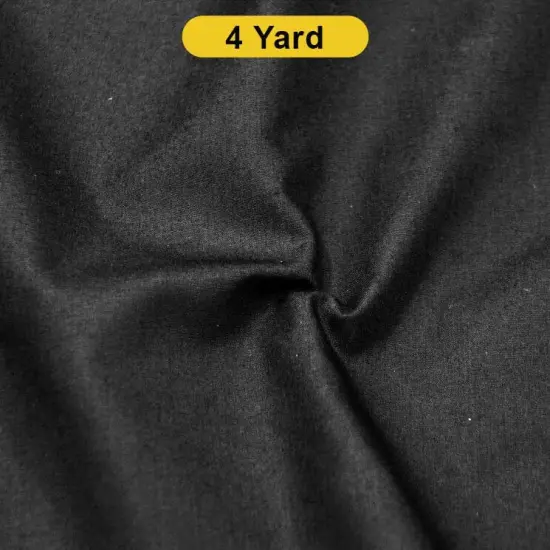 Polyester Cotton Broadcloth Fabric 60" Wide Multiple Colors Black {1}