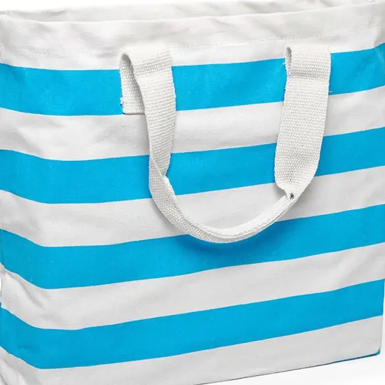 Stripe Canvas Tote Bags 17 5/16 '' x 4 1/4 '' x 14 '' Reusable and Stylish {5}