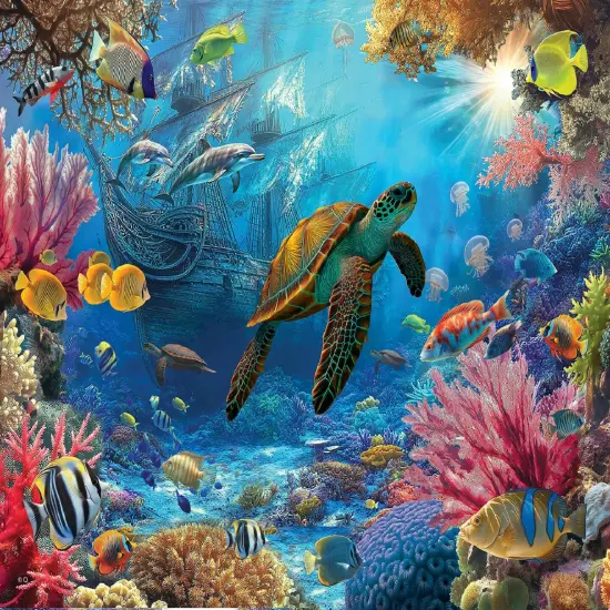 Sunsout Pirate Ship 1000 pc Jigsaw Puzzle 71925 {1}