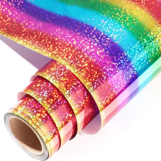 Rainbow Holographic Heat Transfer Vinyl {1}