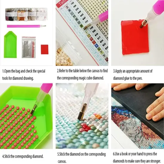 Golden Dragon Diamond Painting Kit - 12X20 Inch (G3944) {5}