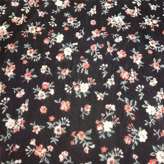 1 Yard Black Hi Multi Chiffon Fabric Lightweight Sheer Polyester for Apparel & Decor, 58/60" Wide {2}