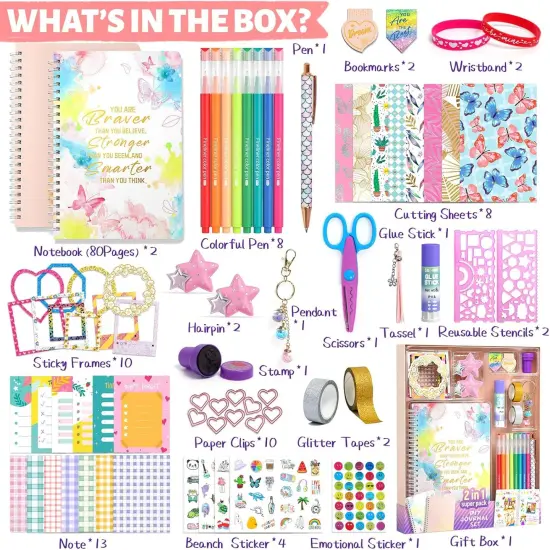 2-Pack DIY Journal Kit for Girls {2}