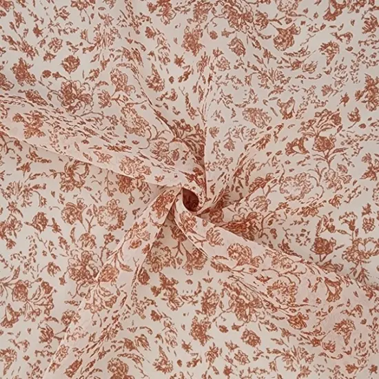 1 Yard Blush Hi Multi Chiffon Sheer Lightweight Polyester Fabric, 58/60" Wide {1}