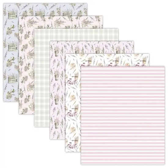 Spring Scrapbook Paper Pack. 12 Sheets of 15.2x15.2cm Heavyweight Paper Pad F07M2-3 AC230307-06 {3}