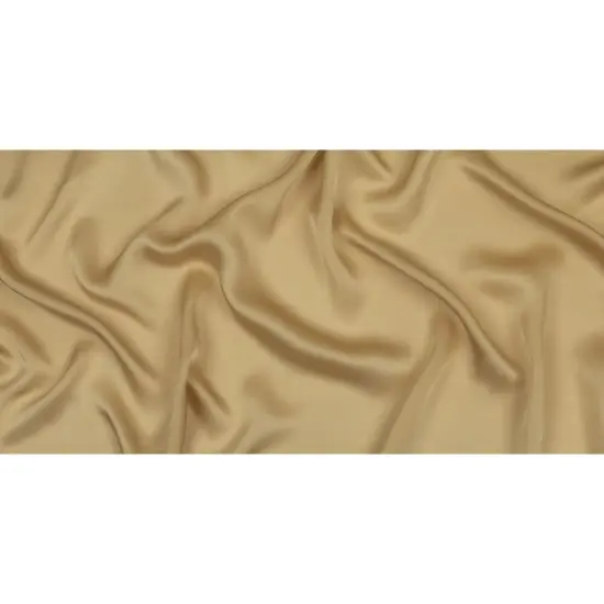 1 Yard Designer Champagne Silk Chiffon 55" Wide Lightweight Satin Faced Fabric for Evening Wear {3}