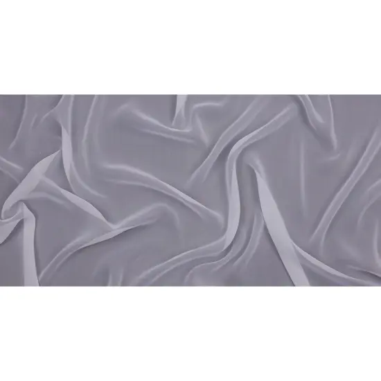 1 Yard Silk Chiffon Solid Bright White Fabric Lightweight 44 Inch Width {3}
