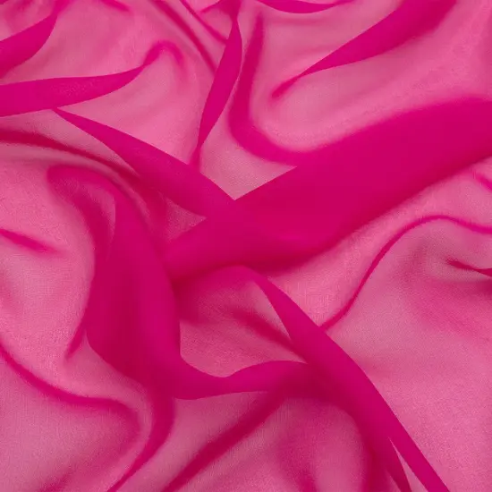 1 Yard Magenta Haze Premium Silk Chiffon Solid Lightweight Fabric 44 Inch Width {1}
