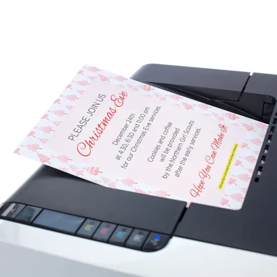 Great Papers! Stationery Holiday Letterhead, Pink Christmas, 8.5"x11", Printer Friendly, 50 Sheets {3}