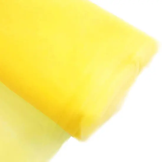 50 Yard Tulle Fabric Bolt Soft Fine Diamond Netting For Wedding Veils Crafting And Party Decoration 108 inch Width Yellow {1}