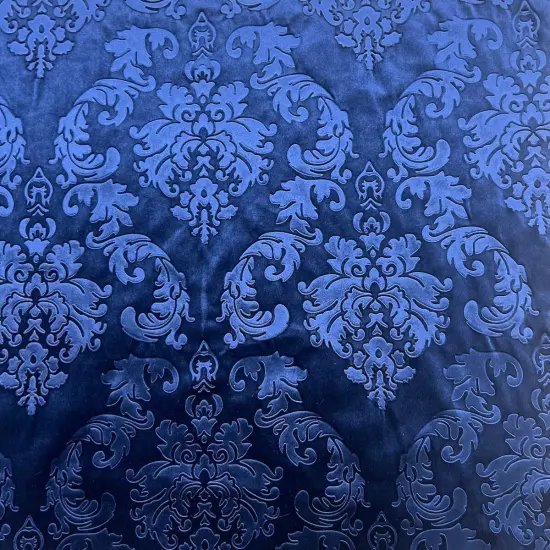 1 Yard Damask Embossed Velvet Fabric for Upholstery Drapery Decor Crafts Costumes Projects 55 Inches Width Emerald Green {6}